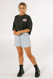Harley Davidson Cafe Las Vegas Black Crop Tee