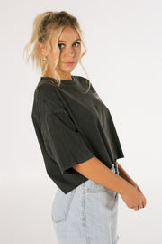 Harley Davidson Cafe Las Vegas Black Crop Tee
